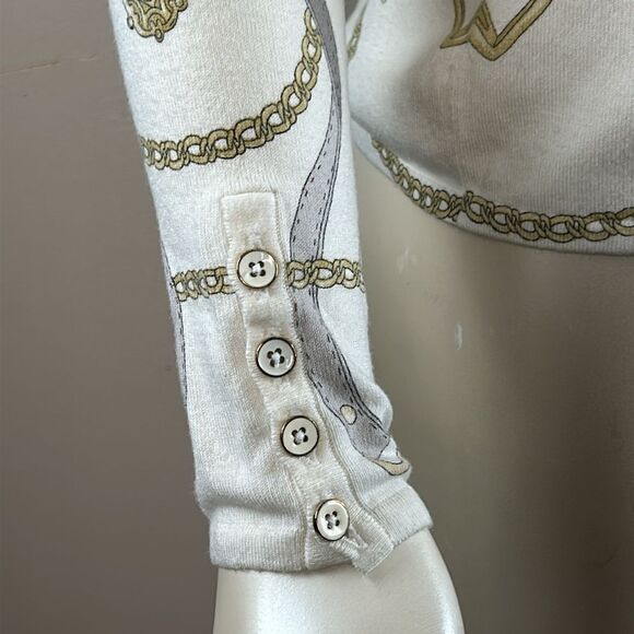 J. McLaughlin Casual Blouse Top shirt line long sleeve Women size small - Picture 4 of 7